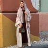جديد وصول أبازيم التطريز عباية الحجاب فستان كيمونو معطف أبلى المرأة طويلة الأكمام فضفاضة العربية مسلم دبي القفطان المغربي