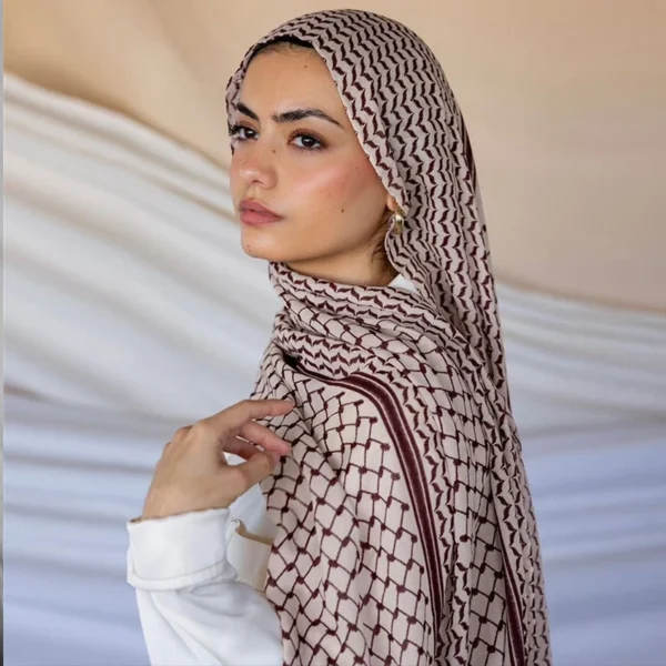 وشاح شيفون مطبوع للنساء المسلمات ، حجاب عالي الجودة ، أوشحة أنيقة ، إسرائيل كيفييل ، دروبشيبينغ ، حجاب كبير ، جديد ،